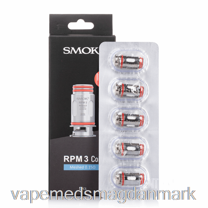 Vape Uden Nikotin Smok Rpm 3 Erstatningsspoler 0,15ohm Rpm 3 Mesh Spoler